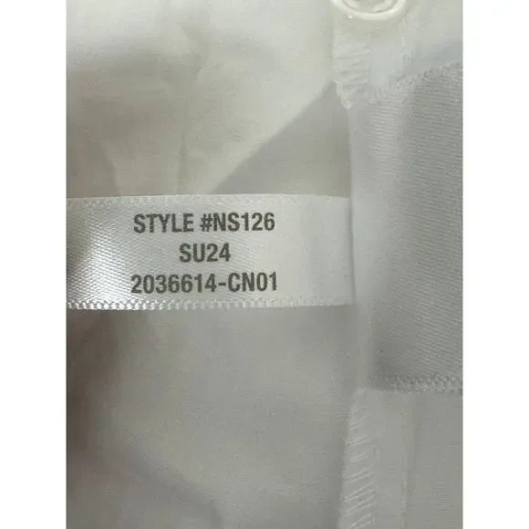 NWT Madewell Button-Front Mini Poplin Shirtdress in White Size S - Picture 9 of 15